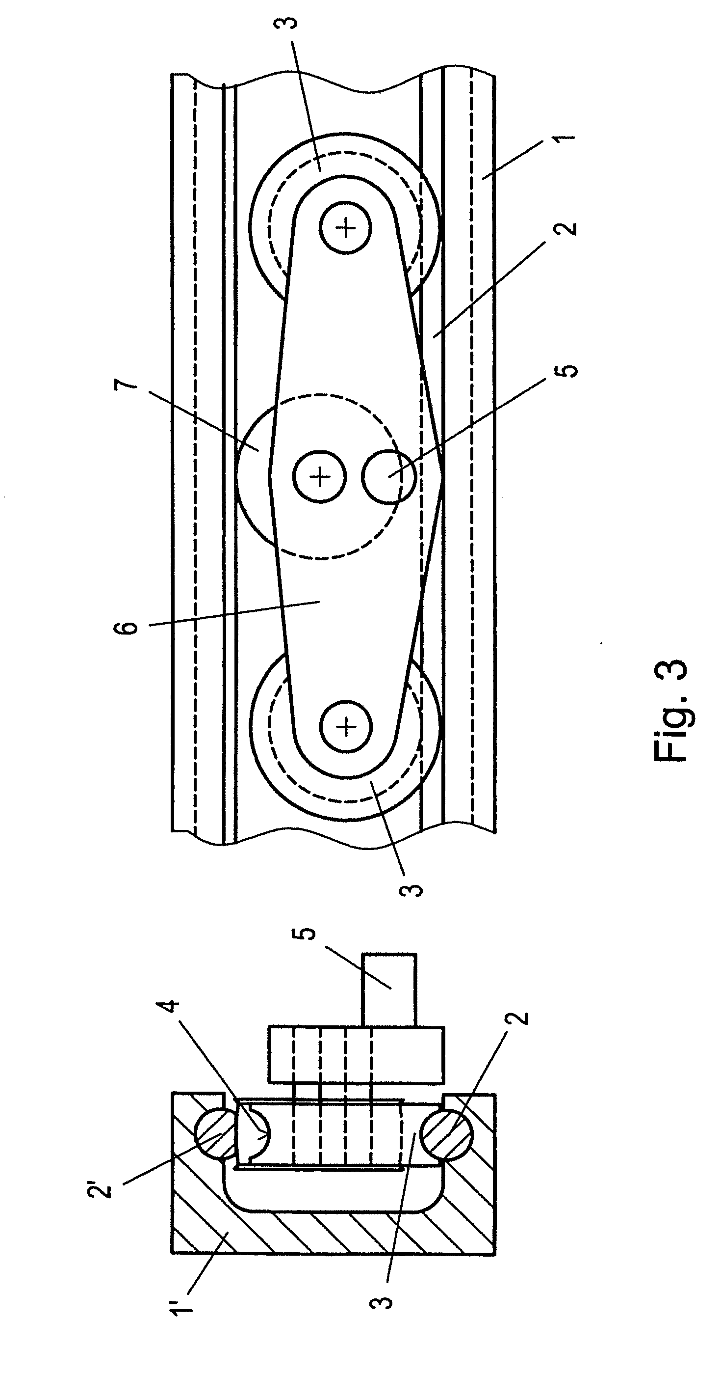 Device for suspending a sliding door