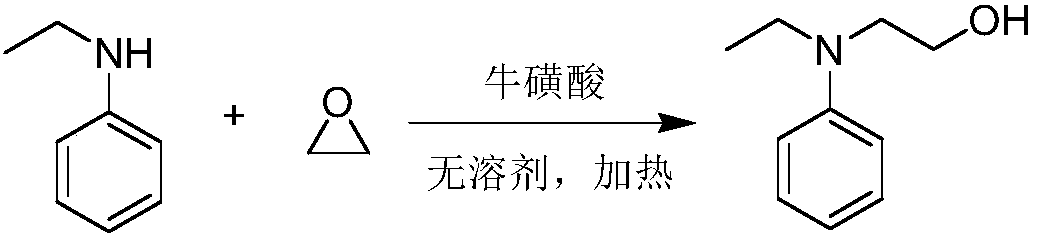 Method for preparing N-ethyl-N-hydroxyethylaniline