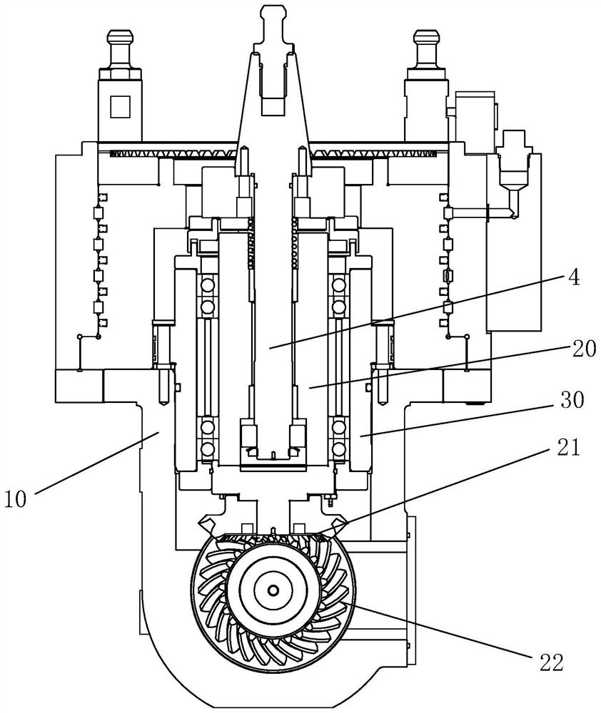 Automatically indexable gantry right-angle milling head