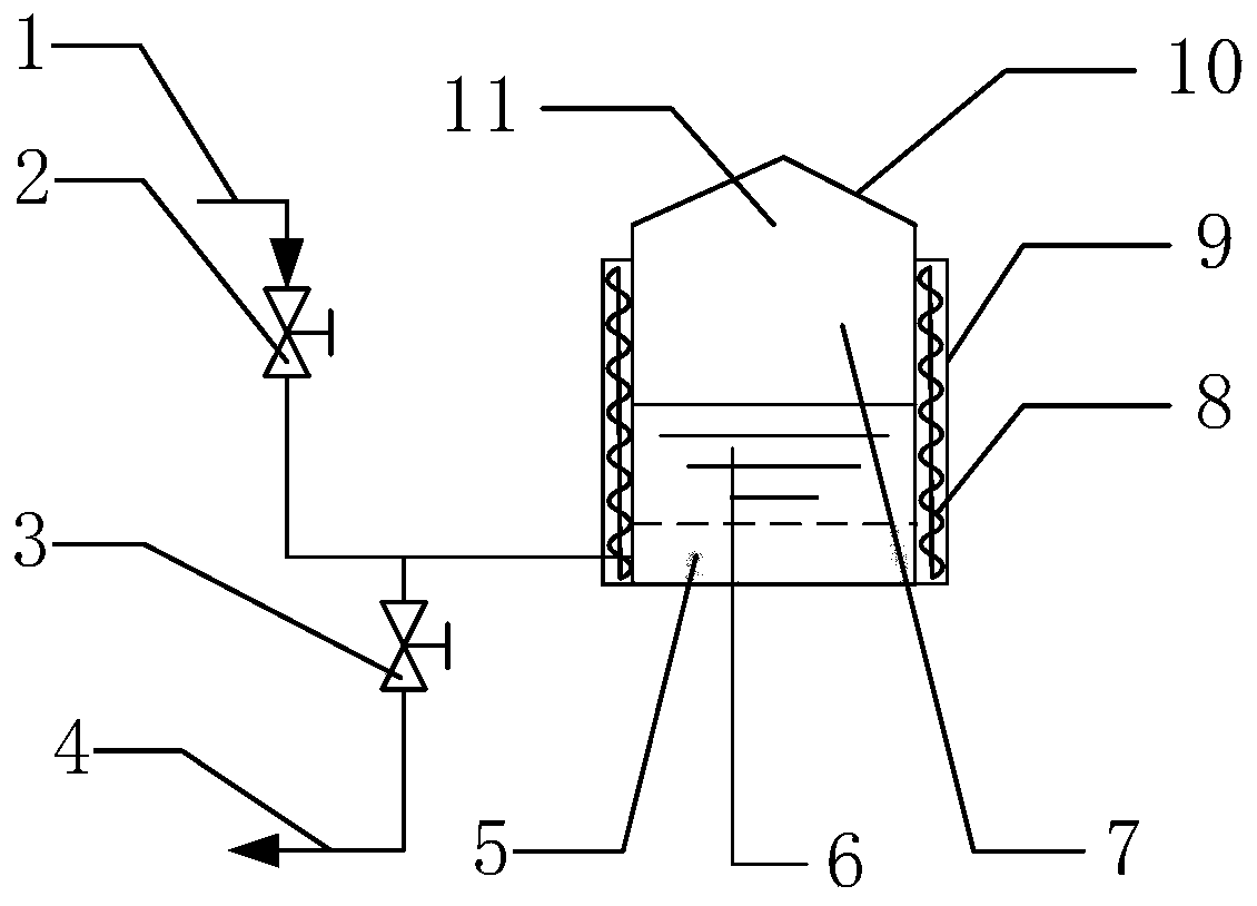 Tank-wall heat tracing dirty oil sedimentation method and device