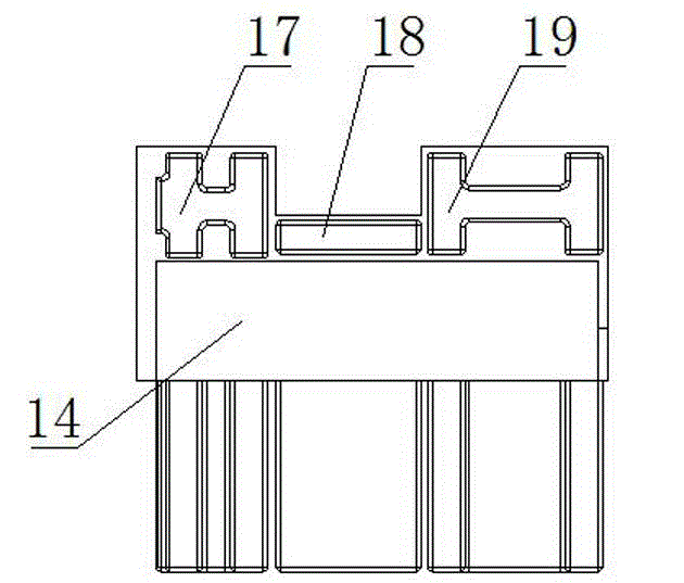 Complete set of novel fixing and installing component for lintel screen