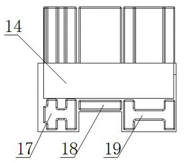 Complete set of novel fixing and installing component for lintel screen