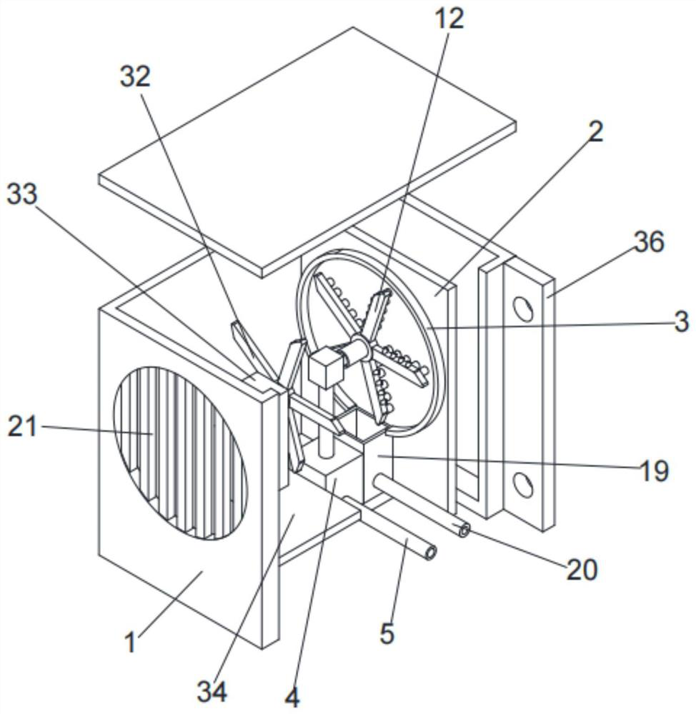 Anti-clogging smoke absorption treatment device for fire