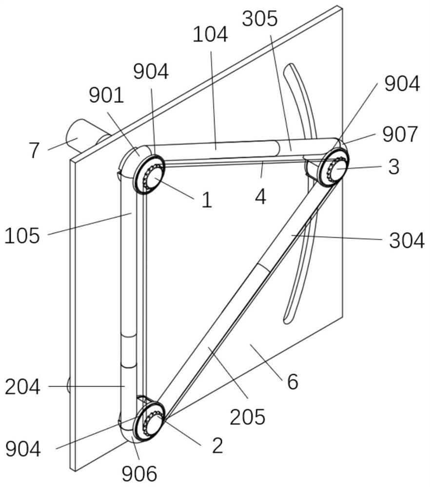 Semi-circulating ball type chain wheel position adjusting device and adjusting method