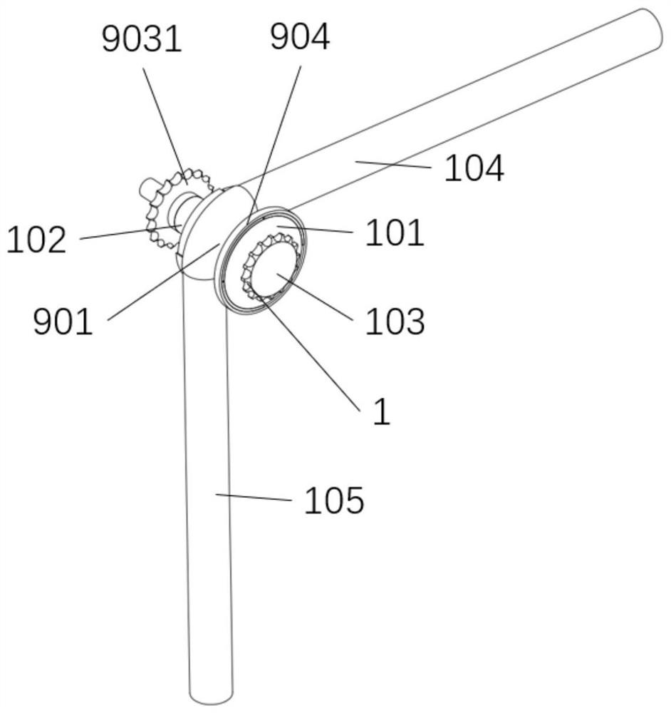 Semi-circulating ball type chain wheel position adjusting device and adjusting method