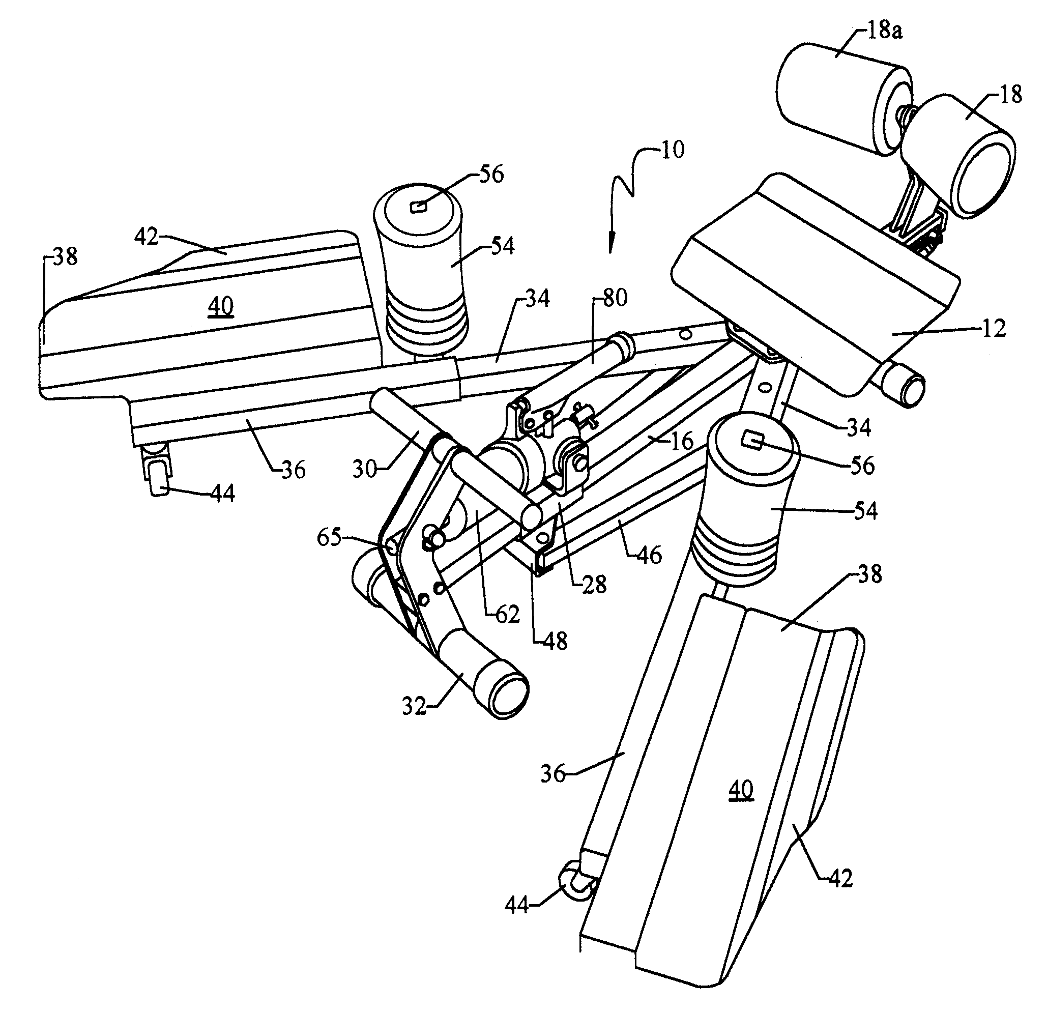 Leg stretching device