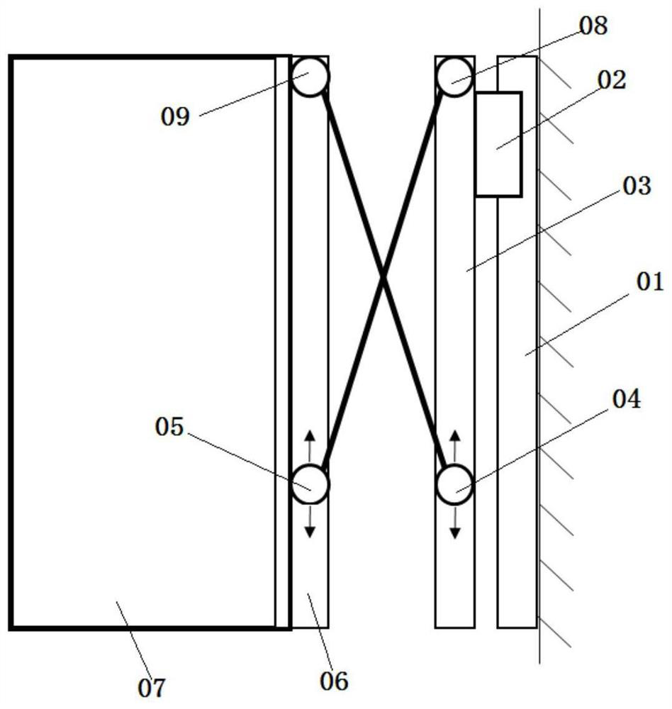 A compact storage mechanism based on scissors and forks