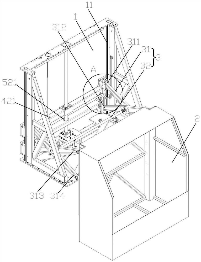 A compact storage mechanism based on scissors and forks