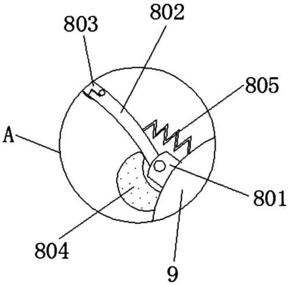 Device for shoveling fallen leaves on community lawn with deformable local parts and using method