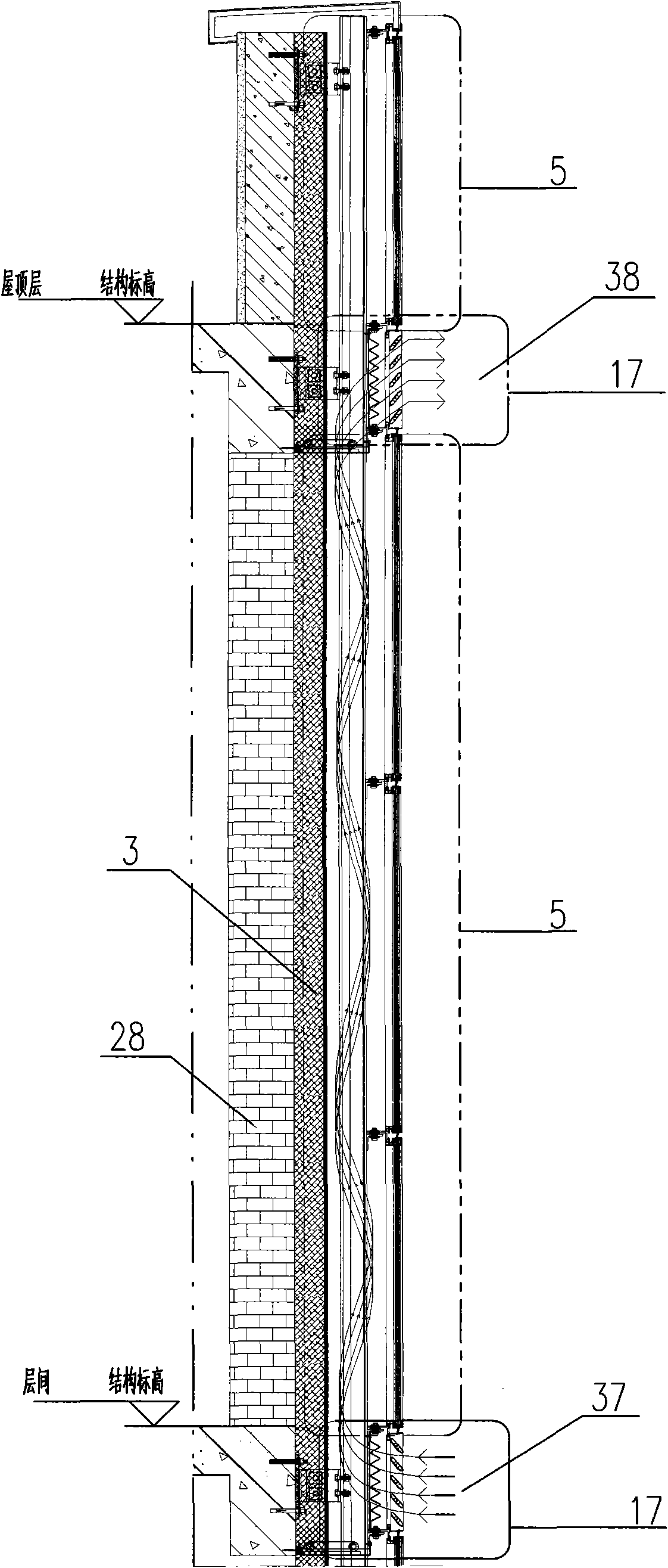 Detachable ventilated photovoltaic curtain wall