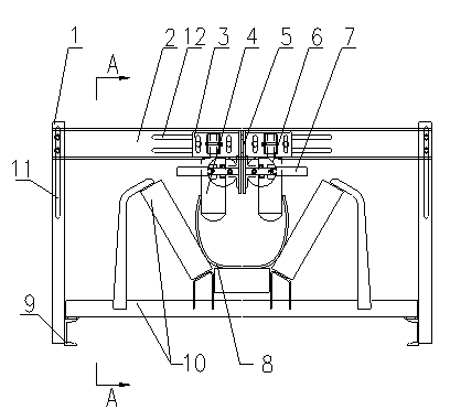 Head belt unfolding device with belt sway switches