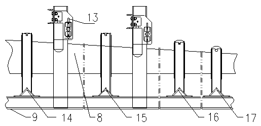 Head belt unfolding device with belt sway switches