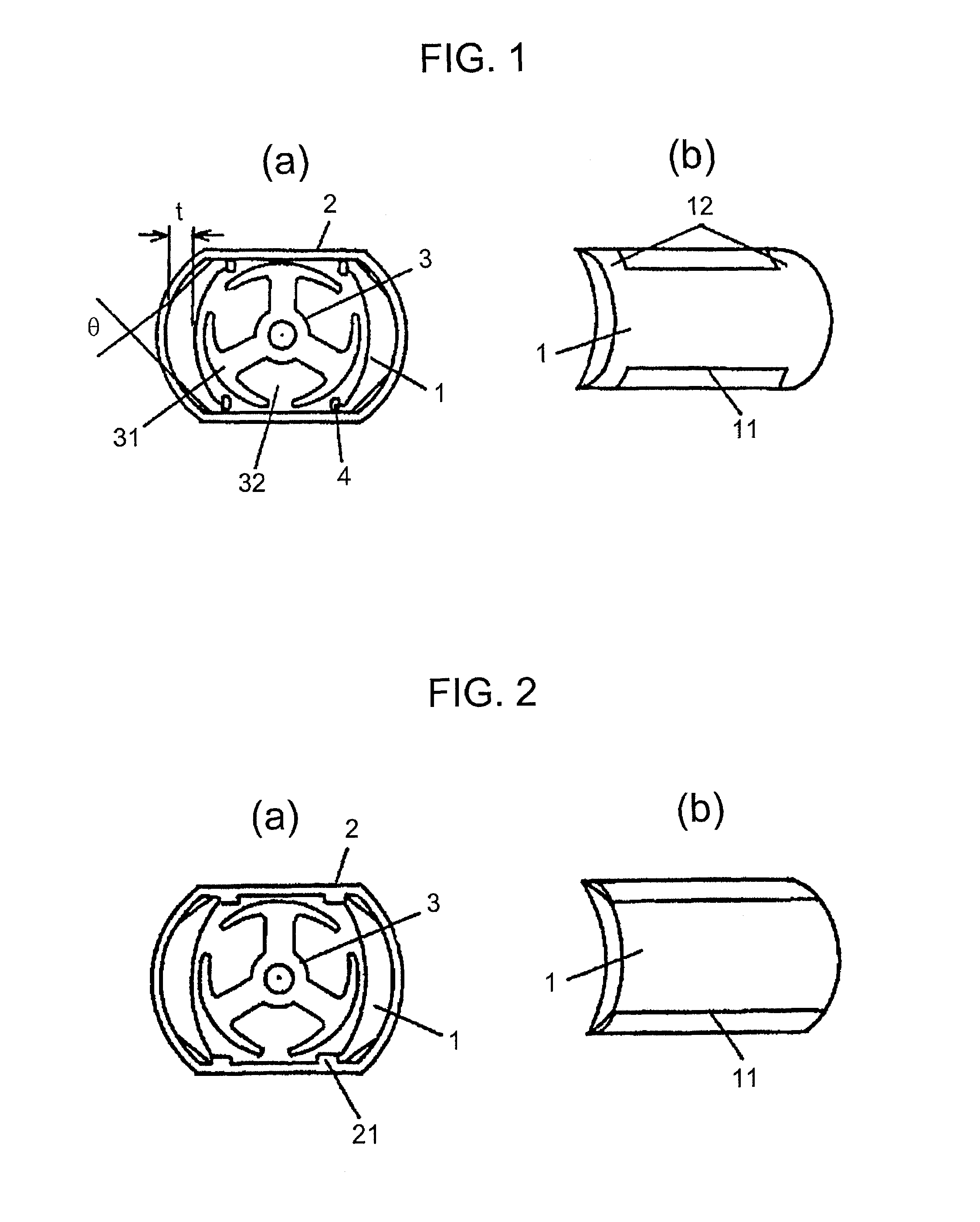 Permanent magnet field small DC motor