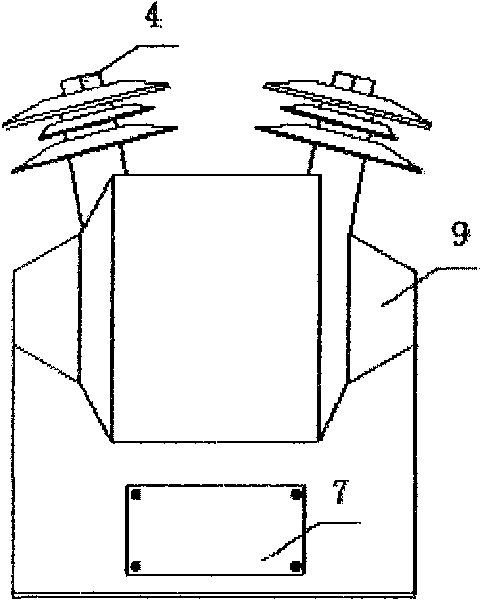 Wide-frequency square-wave transformer for measurement and protection and manufacturing method thereof