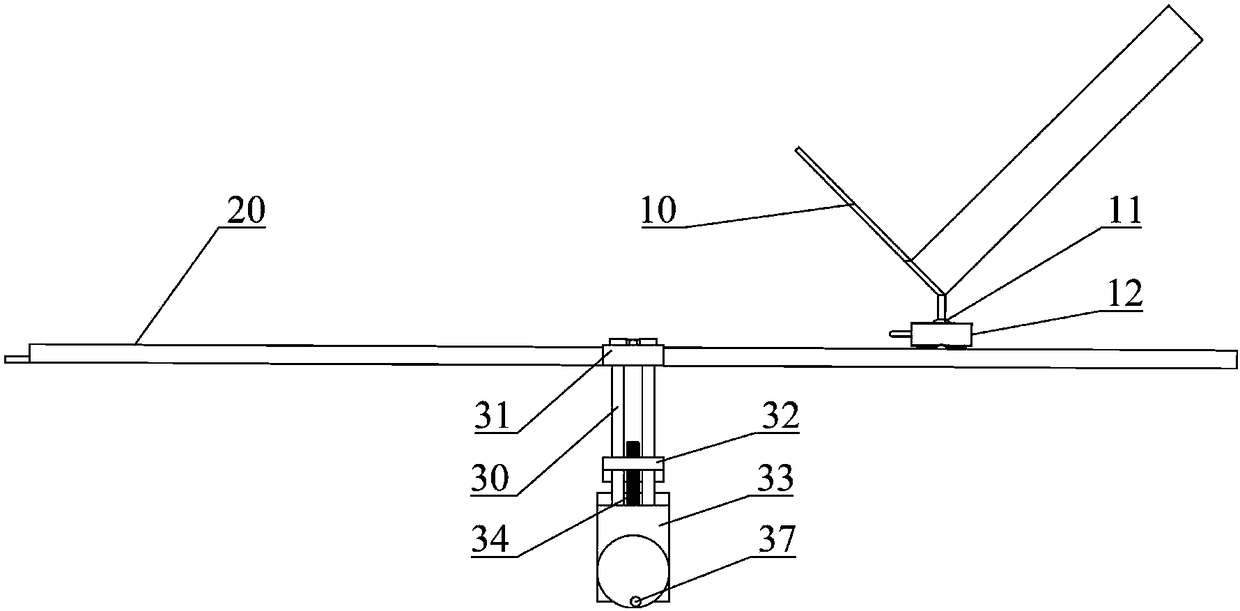 Knee operation fixing device