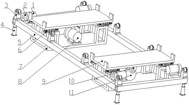 Prefabricated slab vibration tamping device