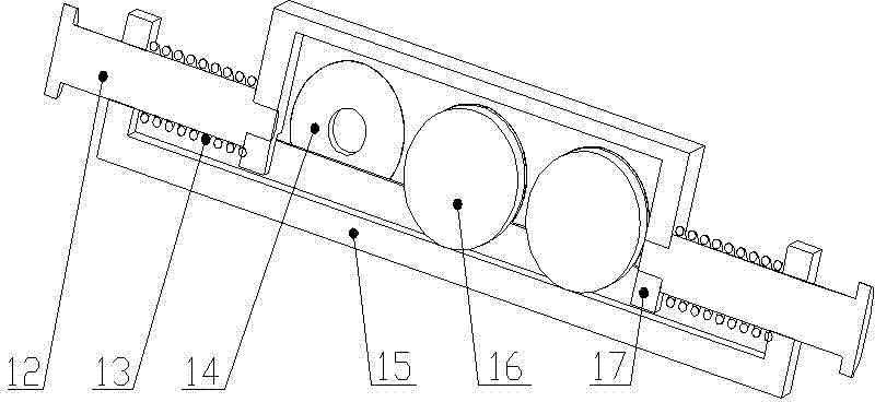 Prefabricated slab vibration tamping device