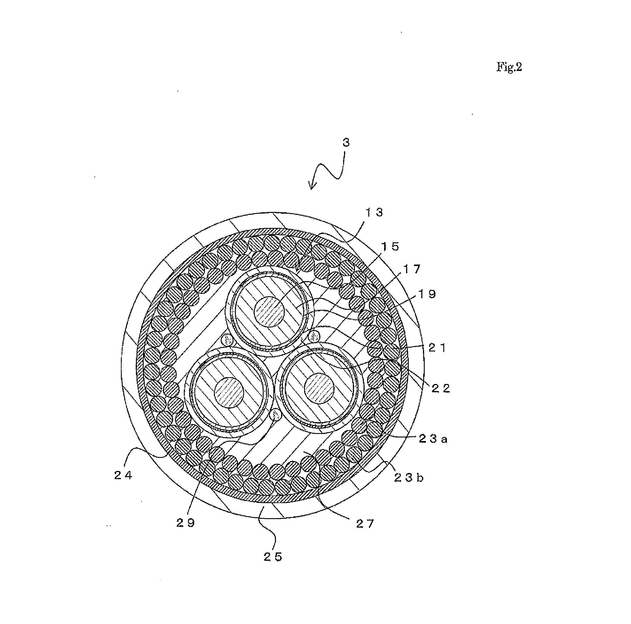 Undersea cable, undersea cable installation structure, and method for installing undersea cable