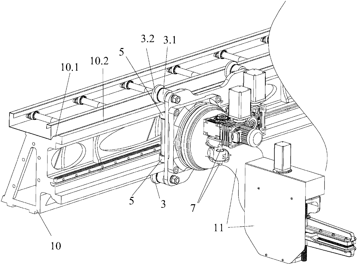 A vertical walking mechanism