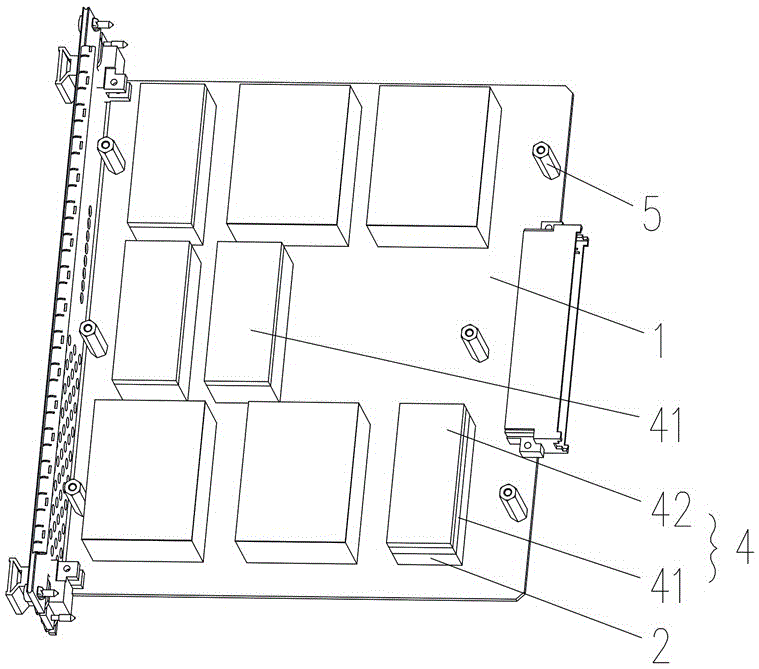 Onboard electronic part device for rail transit