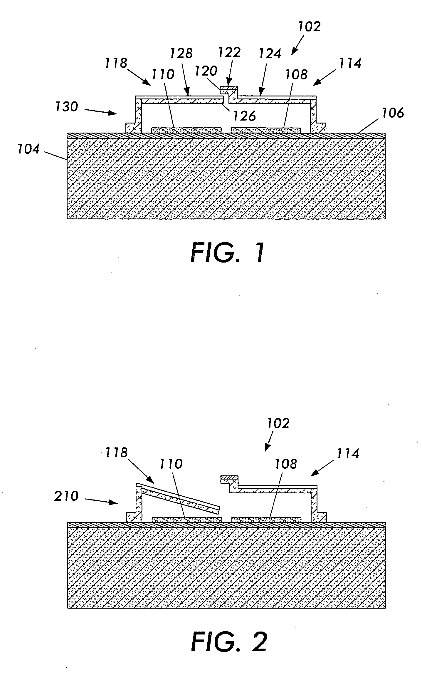 Electromechanical memory cell with torsional movement