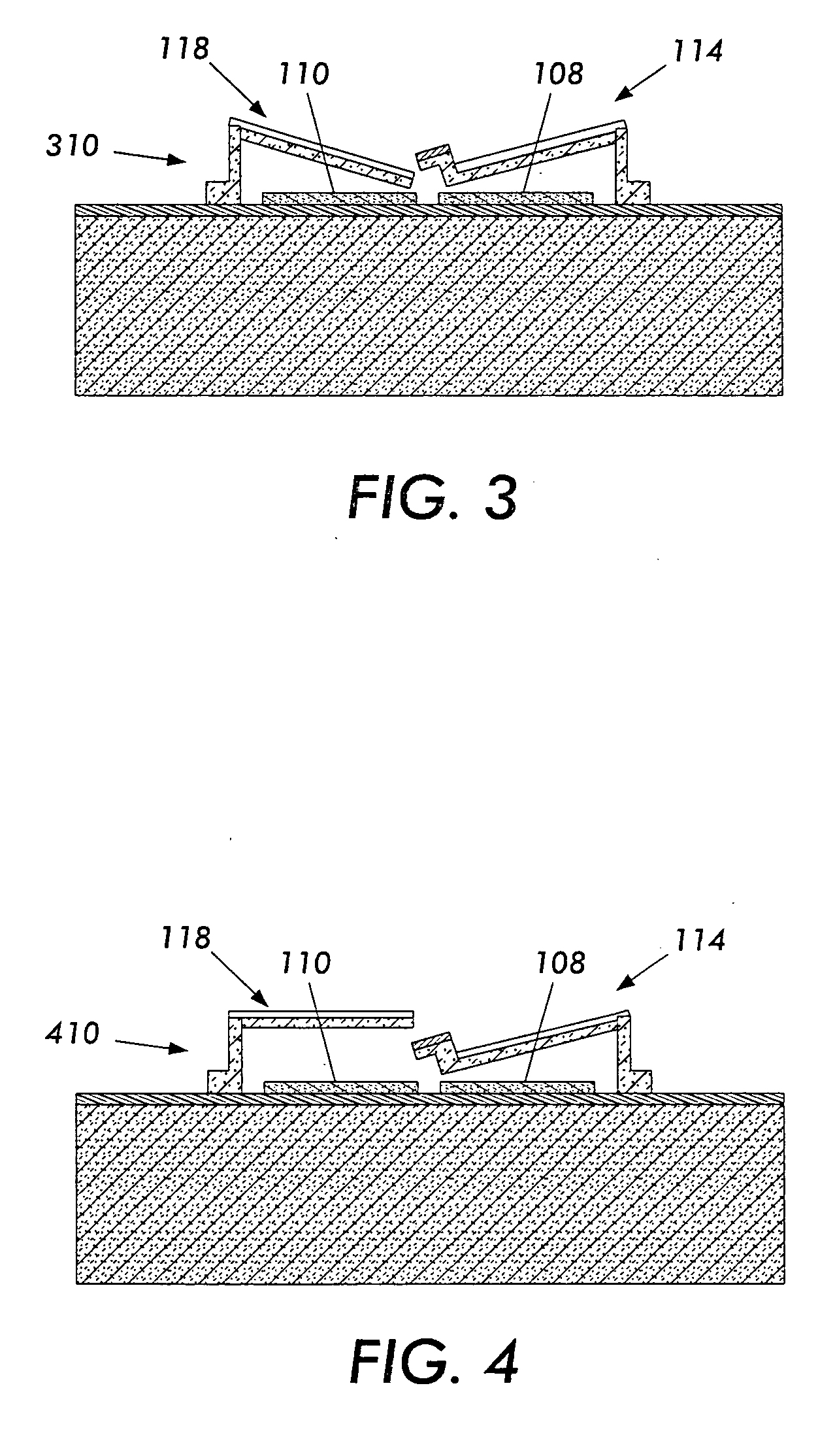 Electromechanical memory cell with torsional movement