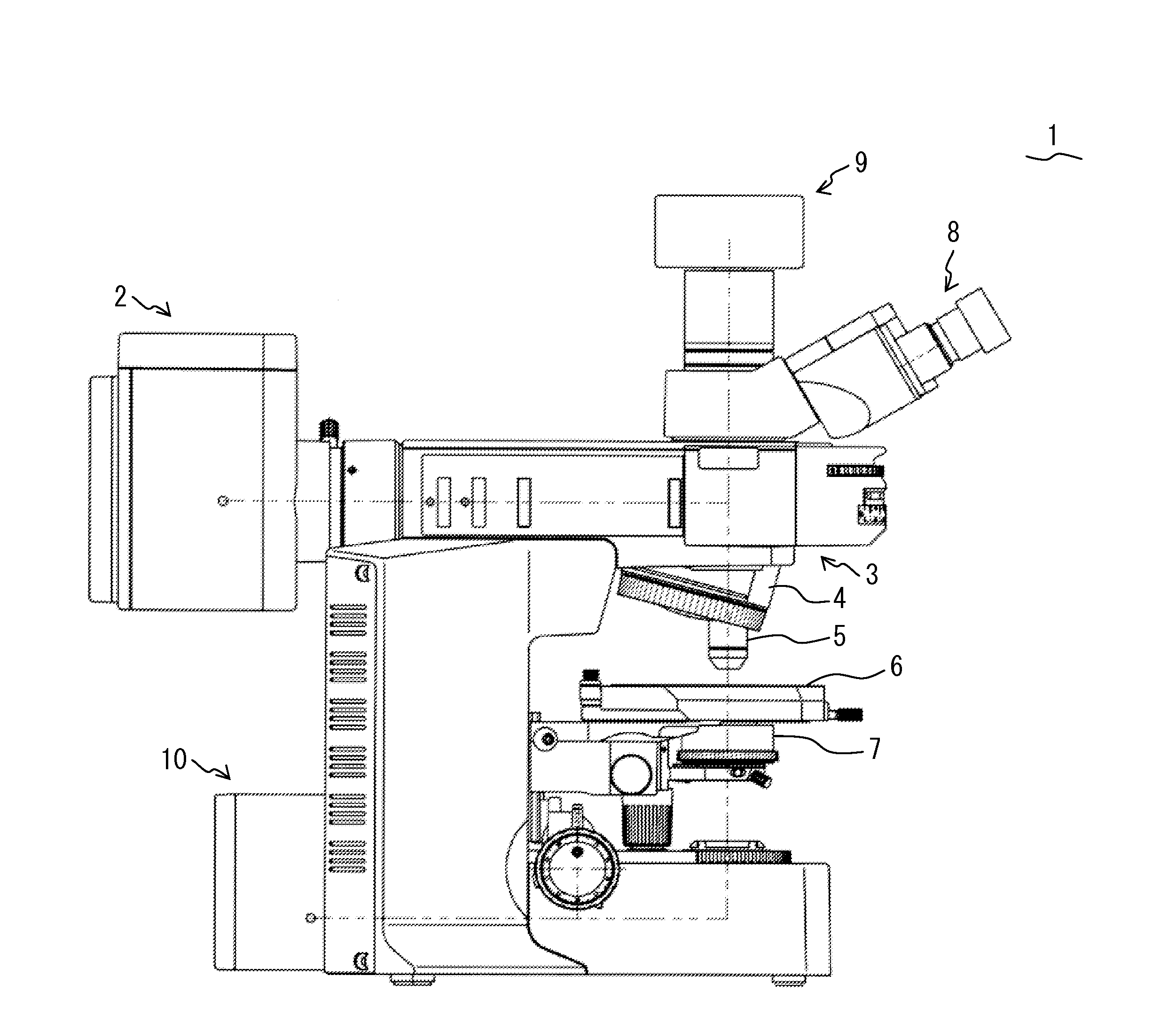 Microscope and microscope light source unit