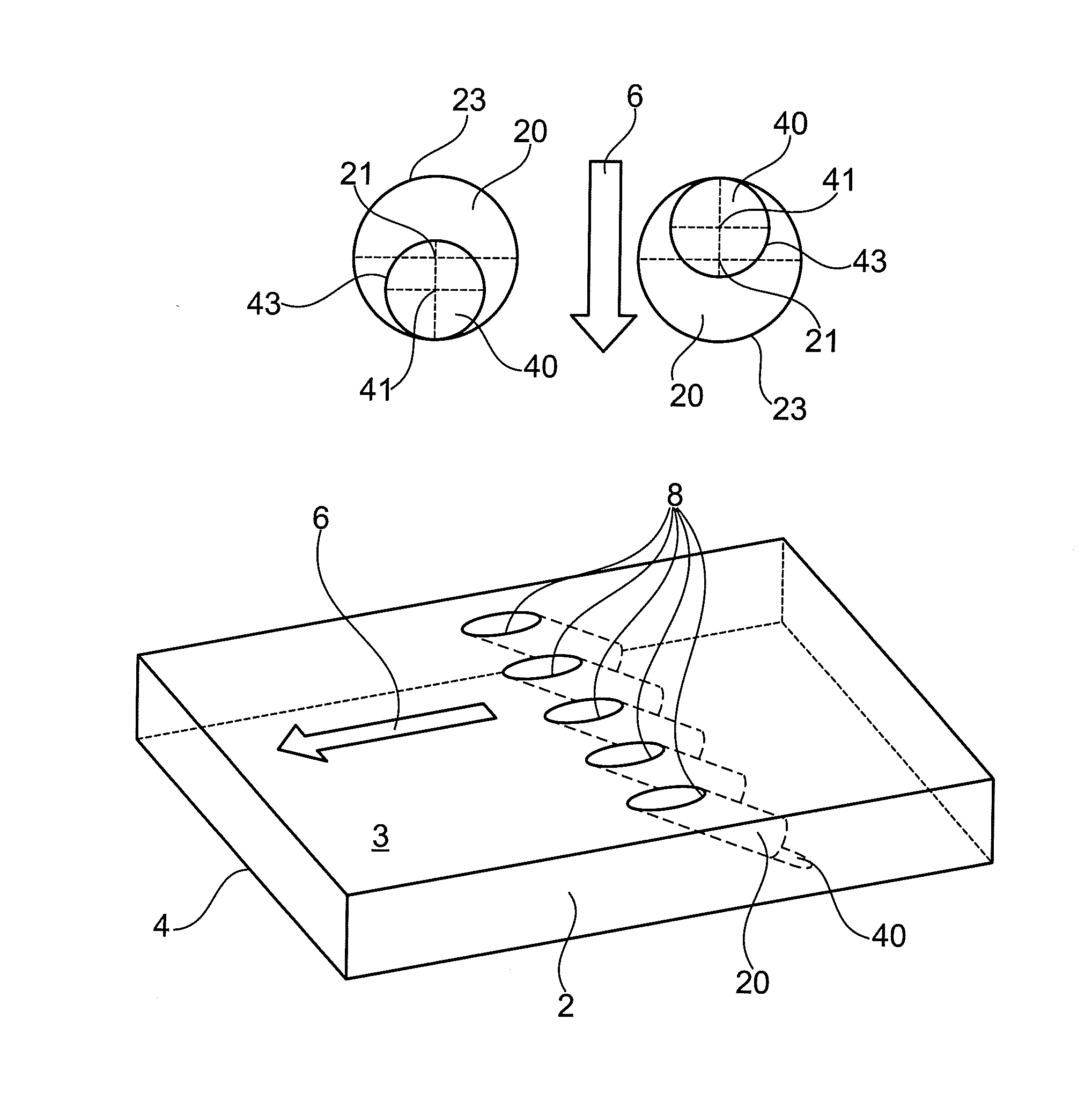 Method for producing contoured holes