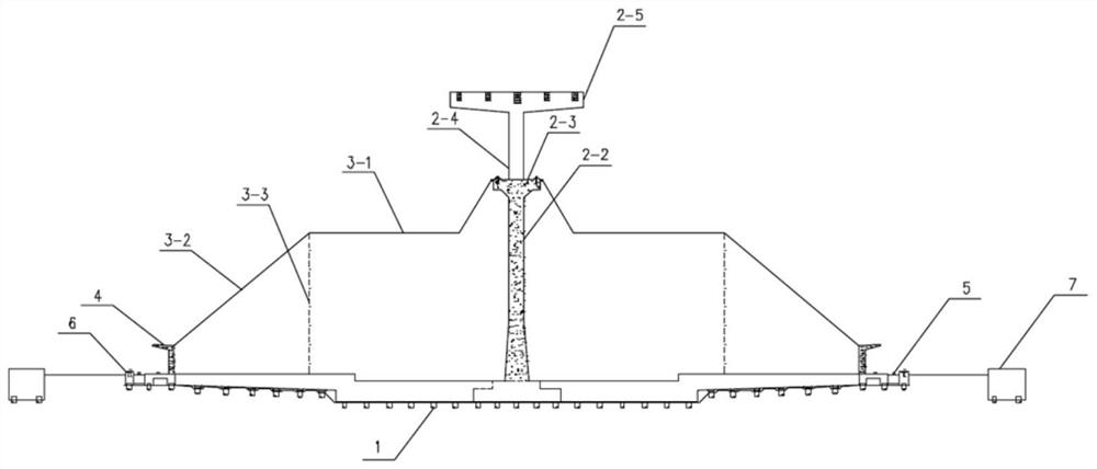 Construction technology of continuous-span common-column C-shaped stock yard