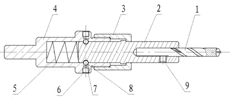 Special disassembly tool for withdrawing bolt