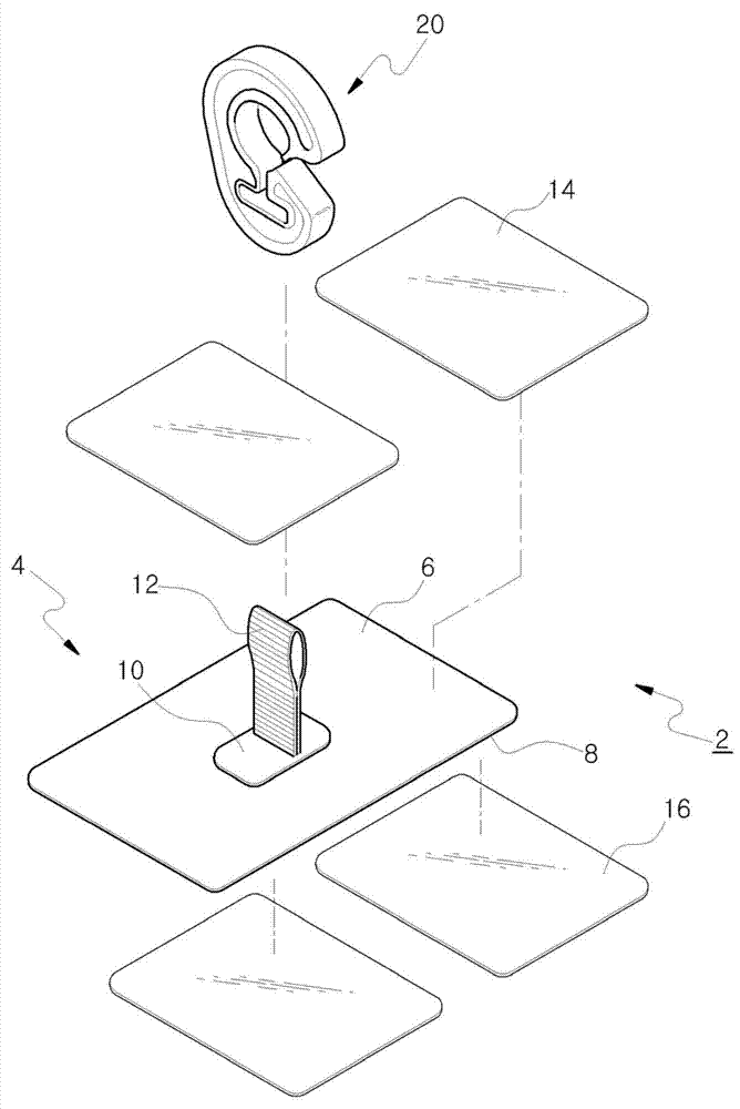 Medical tube fixing device