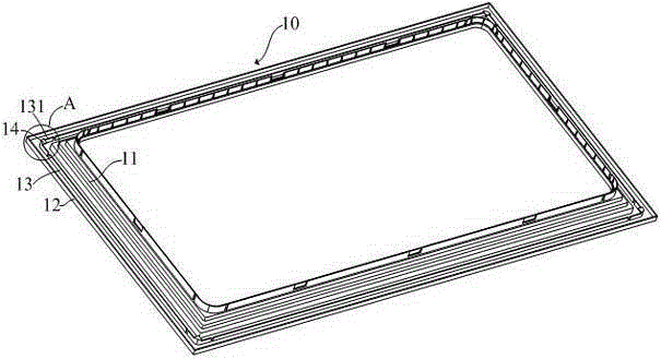 Refrigerator box frame and refrigerator