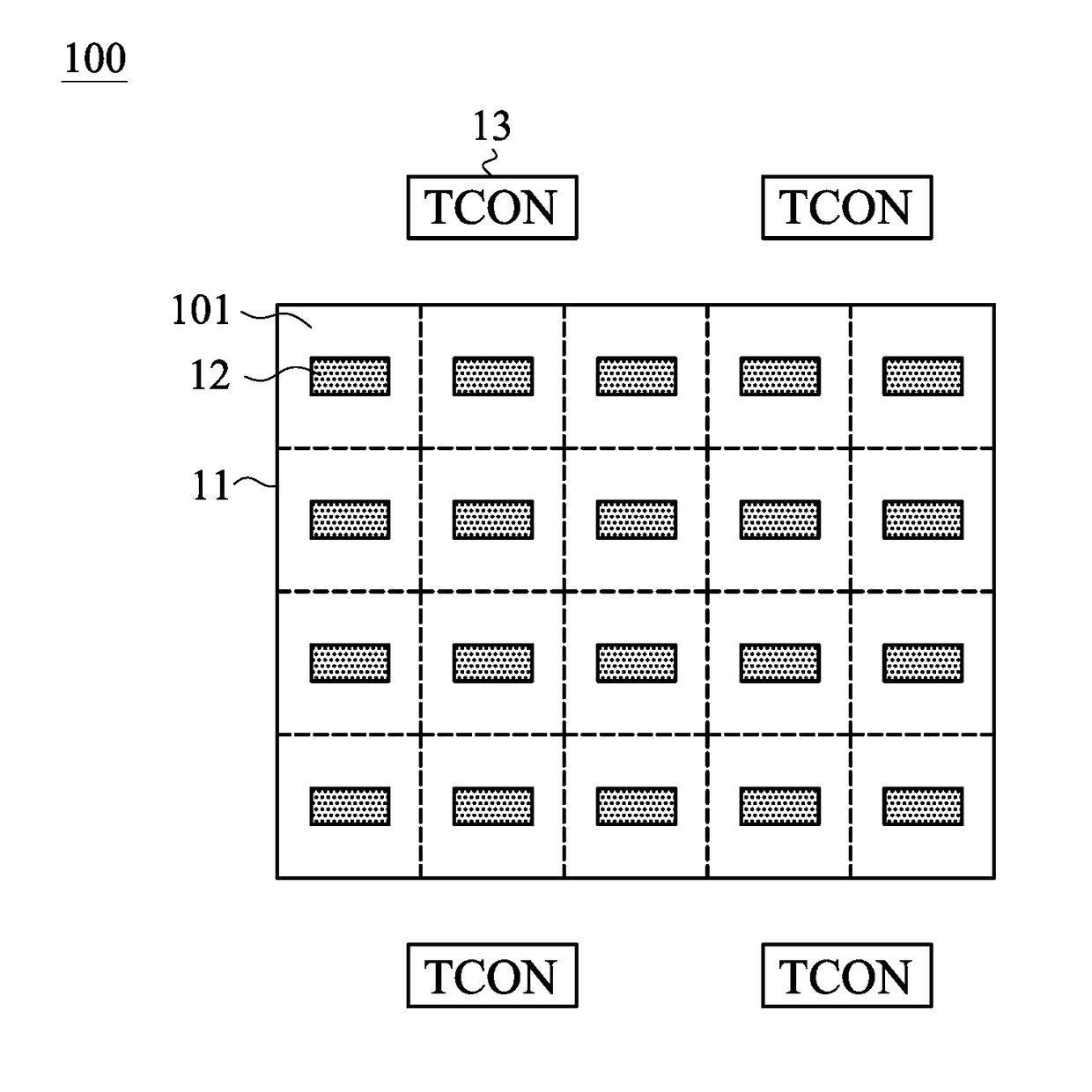 Microled display panel