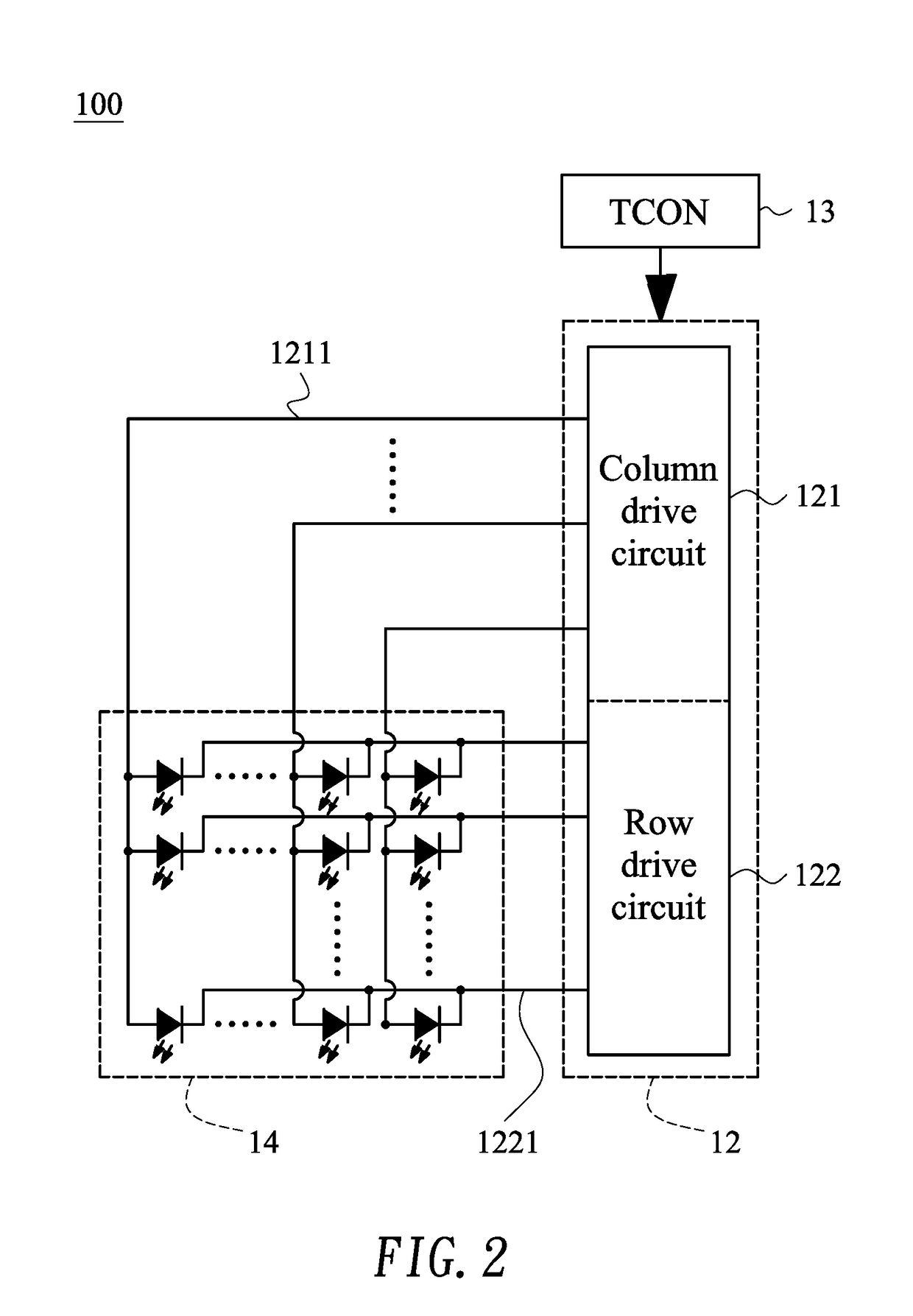 Microled display panel