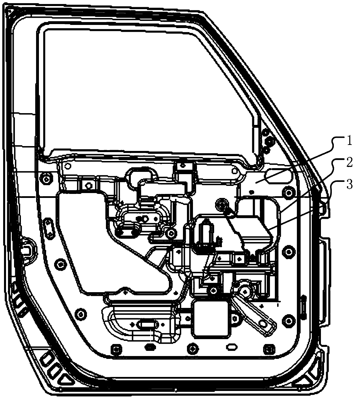 Vehicle door inner plate and vehicle with same