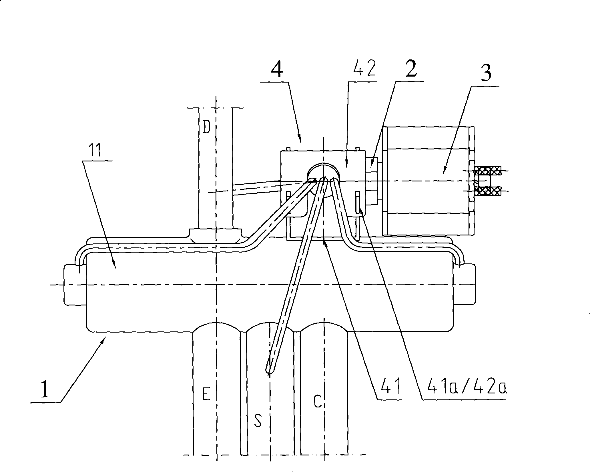 Four-way electromagnetic valve