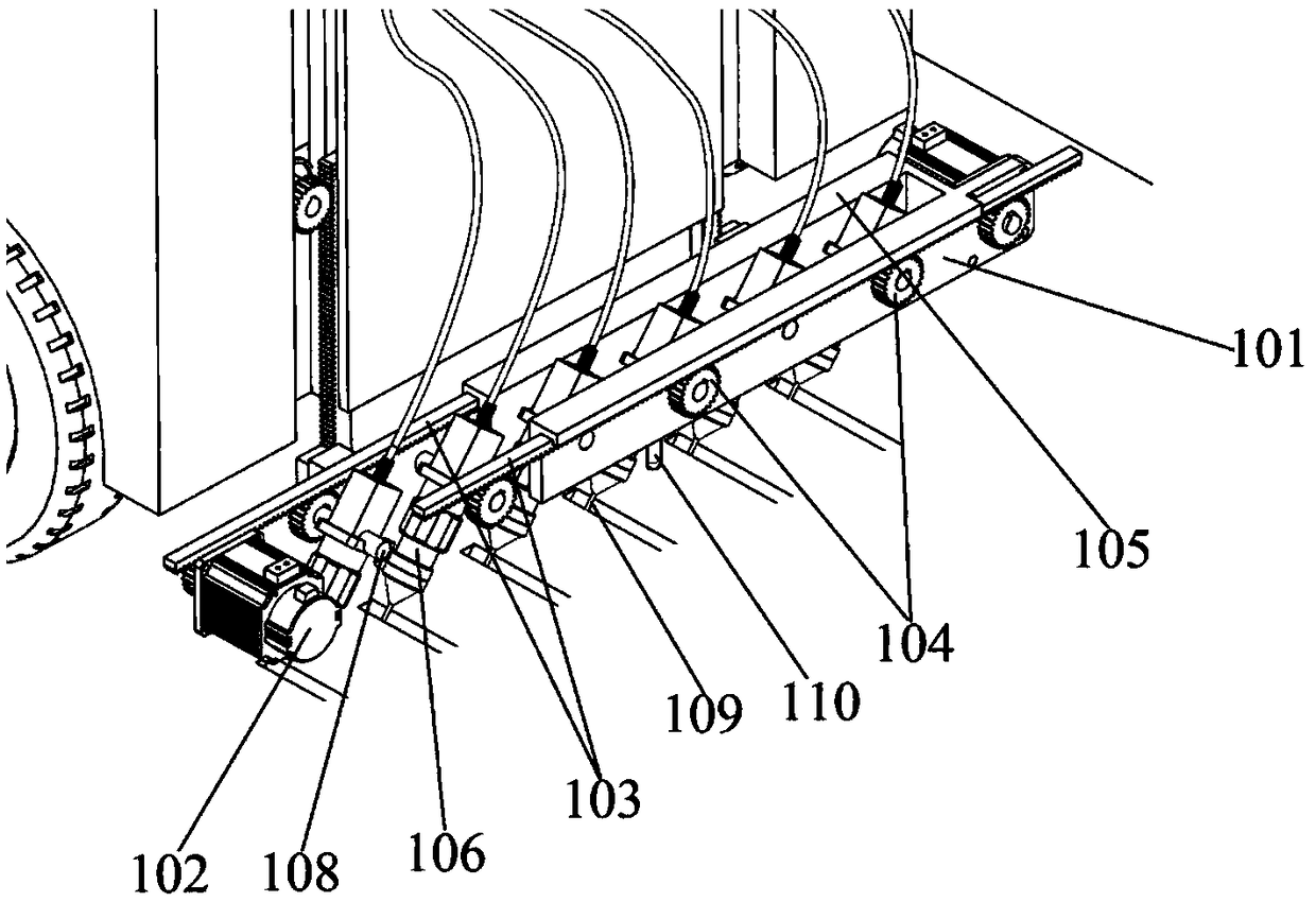 Auxiliary device for laser cutting concrete pavement