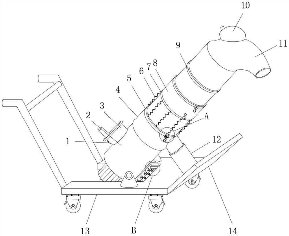 Feeding mechanism with anti-blocking function for injection molding machine