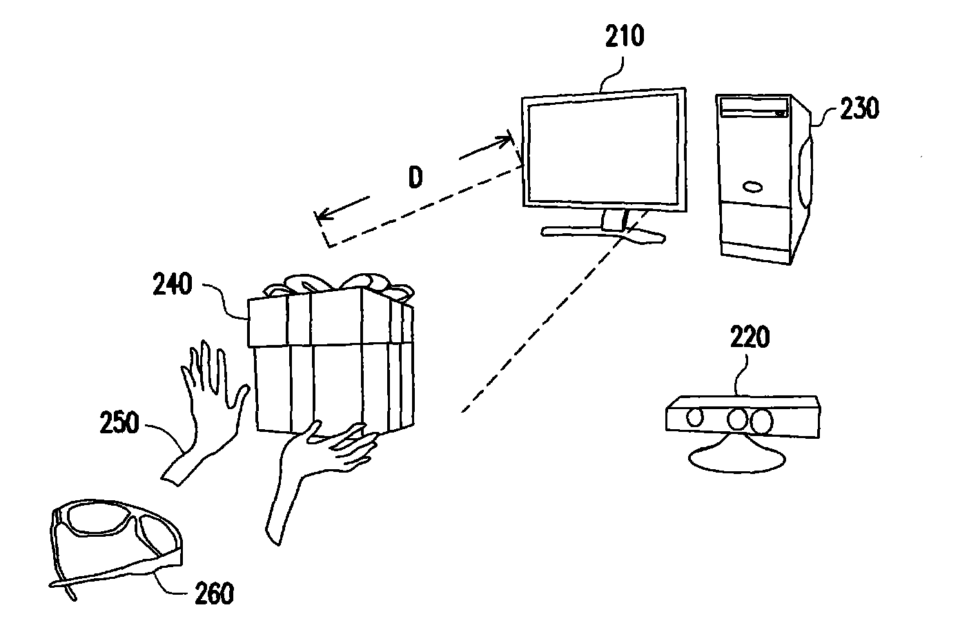 Control method and system for three-dimensional virtual object and processing device for three-dimensional virtual object