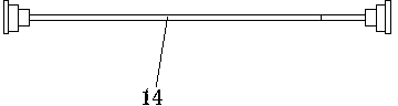 Splitting device for splitting windscreen wiper pre-forming piece