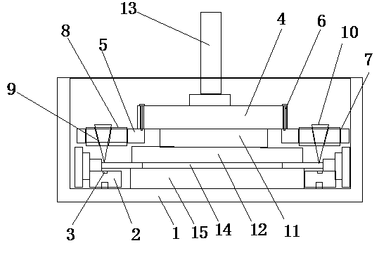 Splitting device for splitting windscreen wiper pre-forming piece