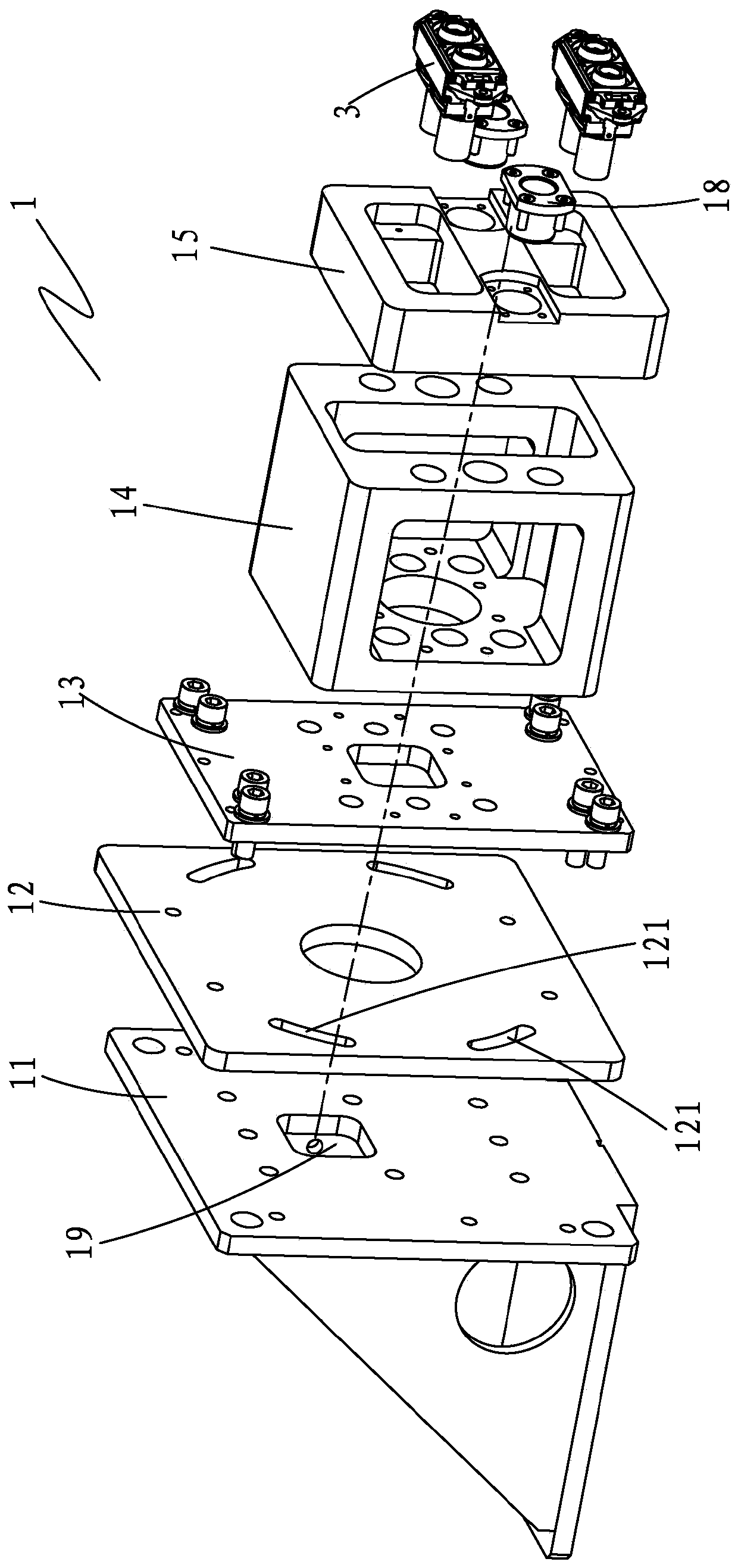 Fully automatic connecting device for testing new energy vehicle battery pack