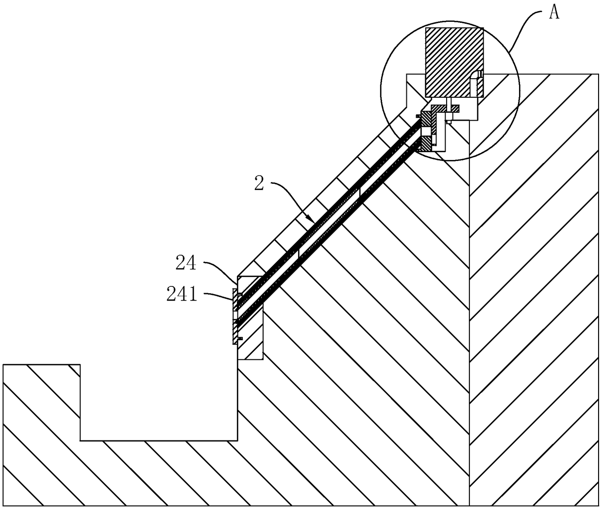 Highway slope drainage structure