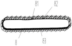 Walking track device for deep sea polymetallic nodule mining area