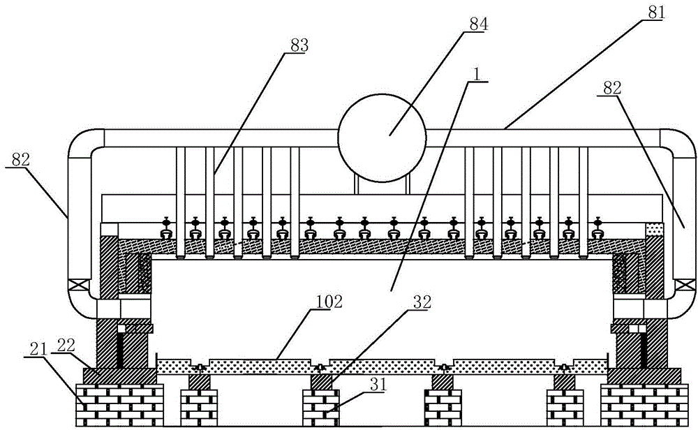 Tunnel kiln with automatic temperature control system