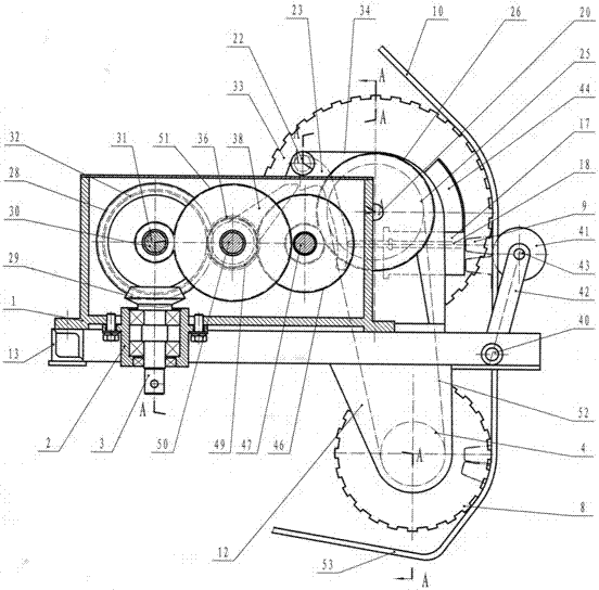 Pot seedling ordered seedling separating device