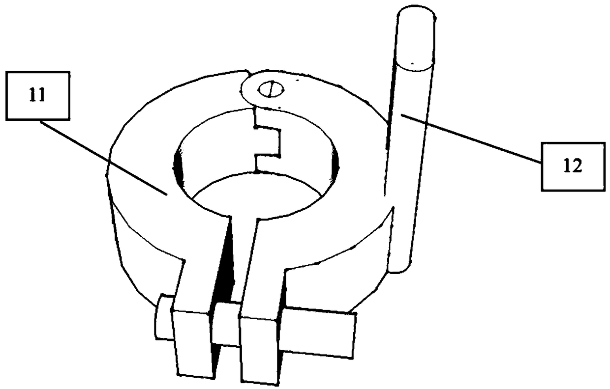 Prefabricated shear wall vertical steel bar positioning device