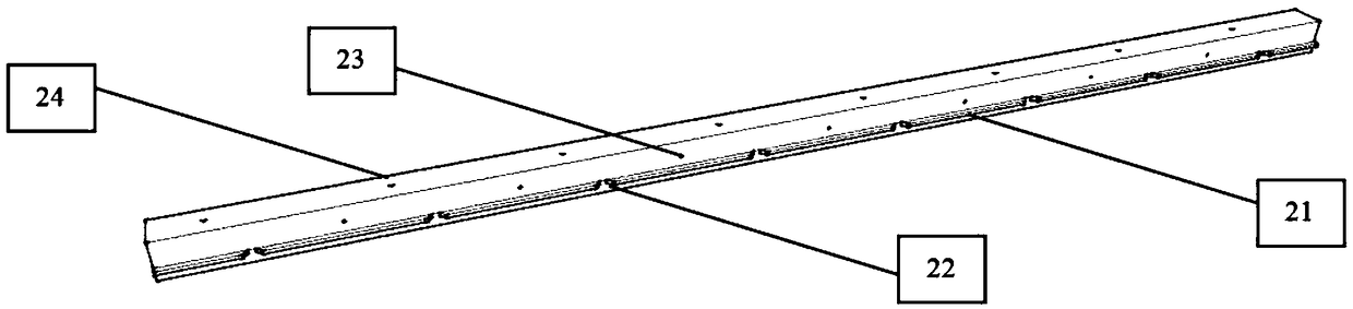 Prefabricated shear wall vertical steel bar positioning device