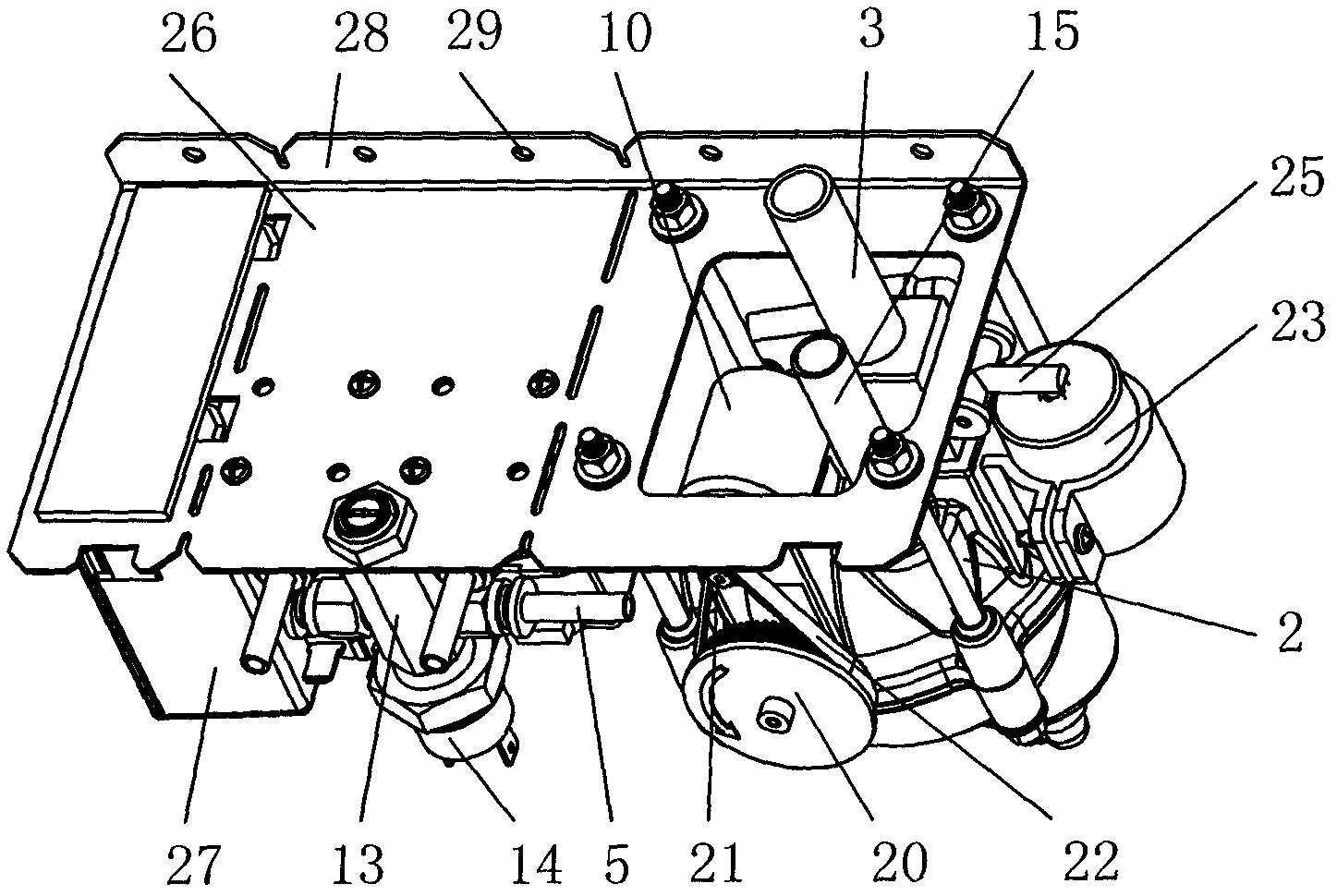 Soda water preparation device and water dispenser with same