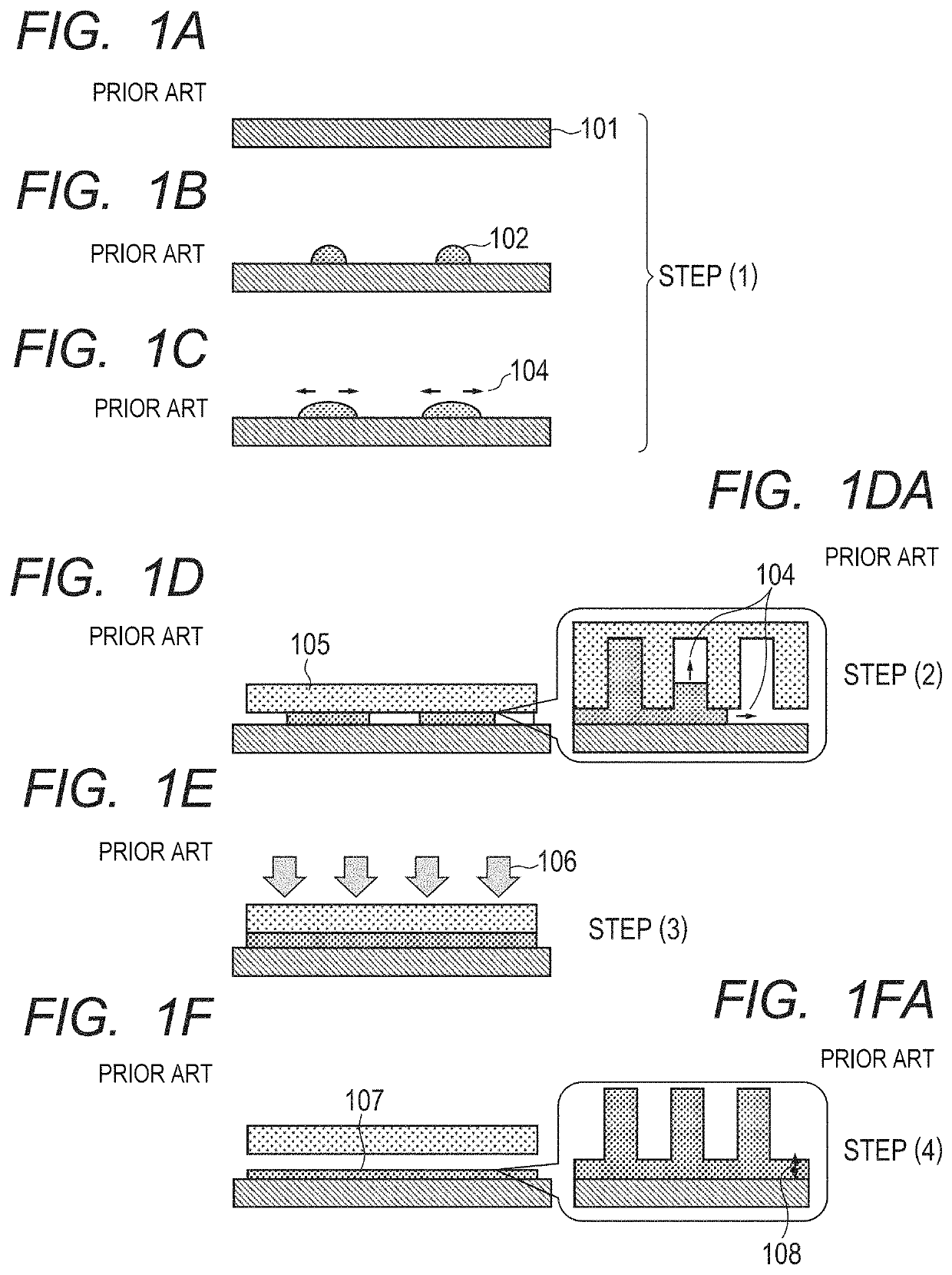 Pattern forming method as well as production methods for processed substrate, optical component, circuit board, electronic component and imprint mold